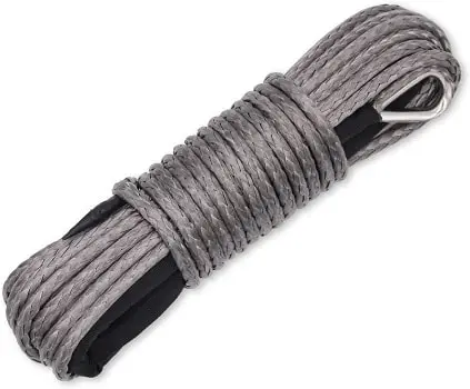 Ucreative Synthetic Winch Line Cable Rope with Black Protecing Sleeve for ATV