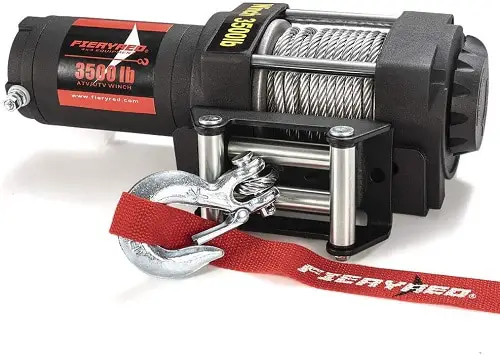 FIERYRED Electric 12V 4500lb Steel Cable Winch