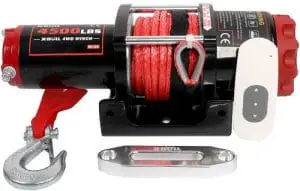 X-BULL 12V 4500LBS Synthetic Rope Electric Winch for Towing ATV